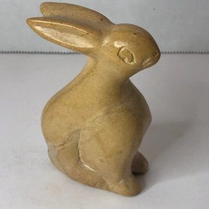 Carved Stone Rabbit Figurine from Kenya